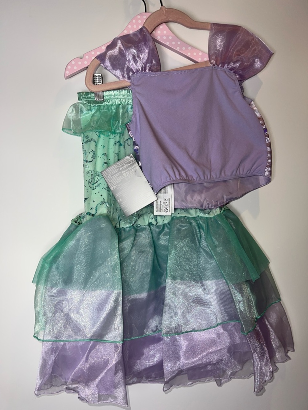 💜💚NWT DISNEY LITTLE PRINCESS LITTLE MERMAID COSTUME SIZE 5T - Picture 15 of 15